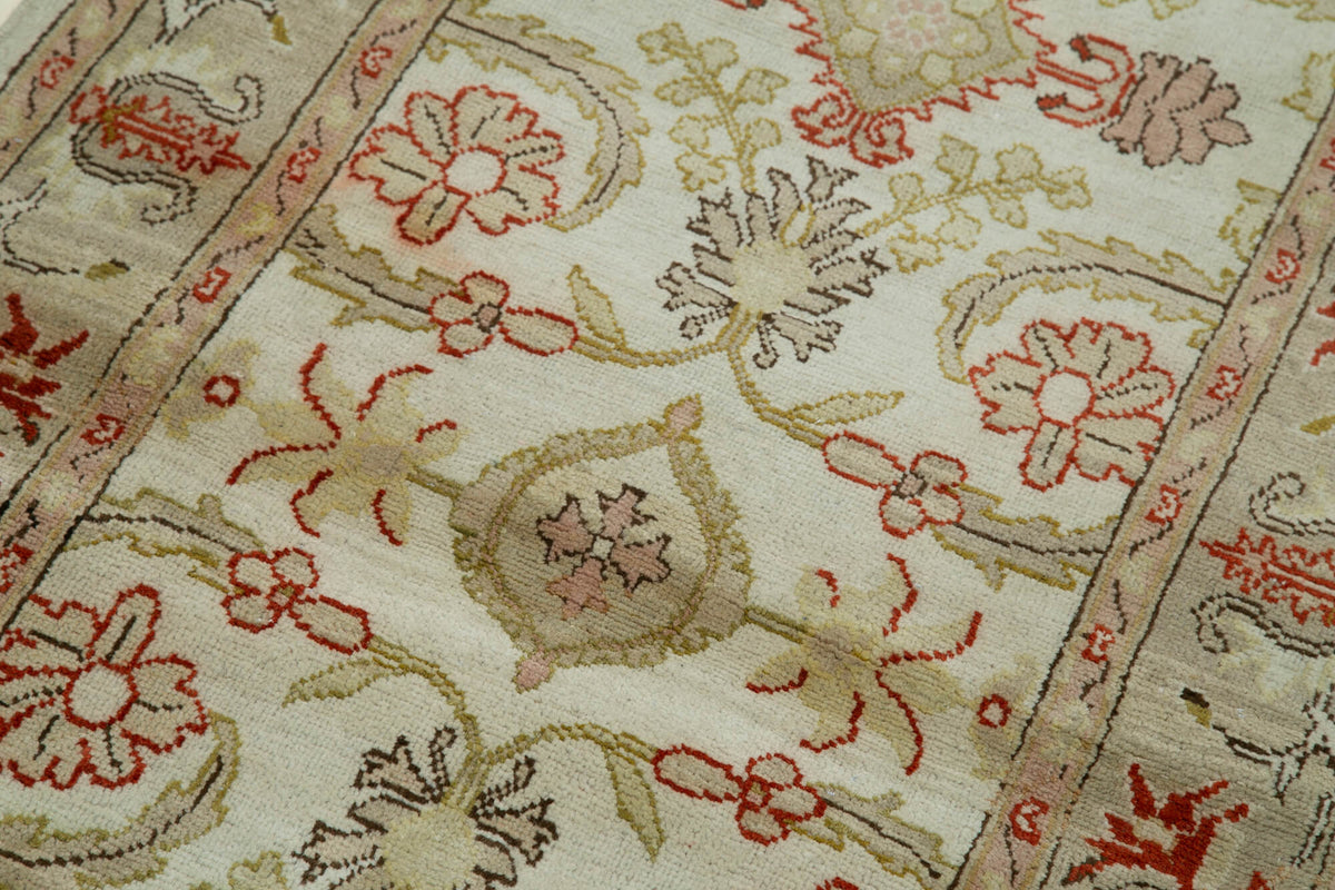 2x14 Beige Oushak Runner Rug - 34391