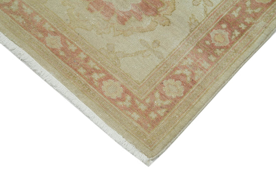 2x13 Beige Oushak Runner Rug - 34396