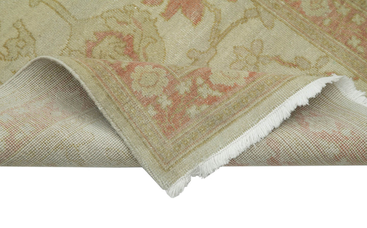 2x13 Beige Oushak Runner Rug - 34396