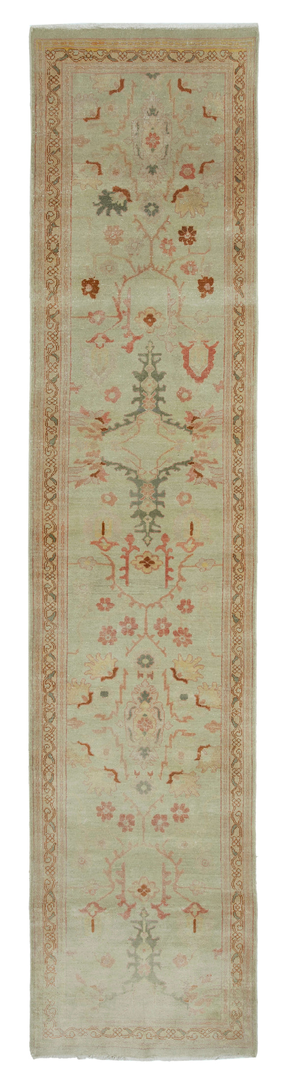 3x12 Beige Oushak Runner Rug - 34399