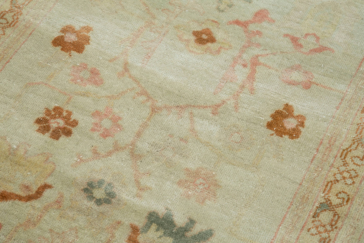 3x12 Beige Oushak Runner Rug - 34399