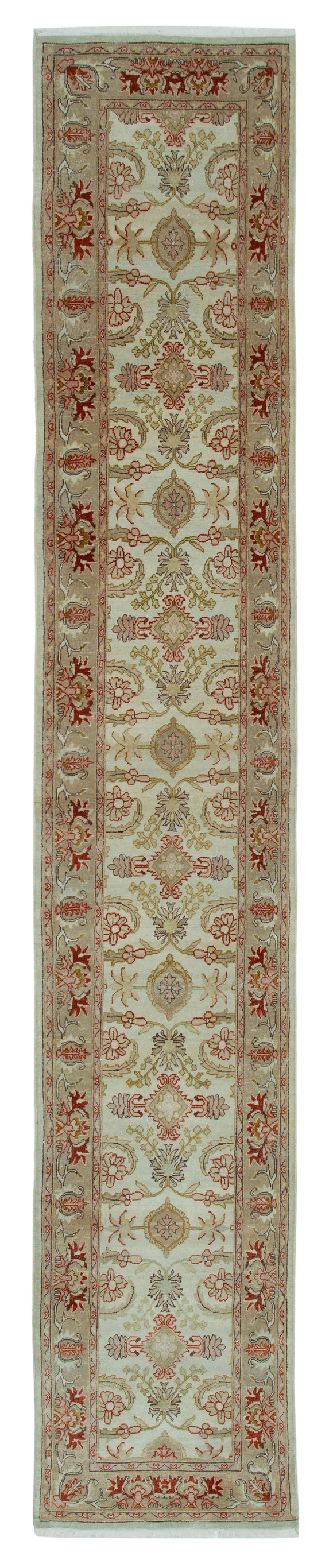 2x14 Beige Oushak Runner Rug - 34421
