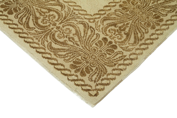 7x10 Beige Oushak Rug - 34434