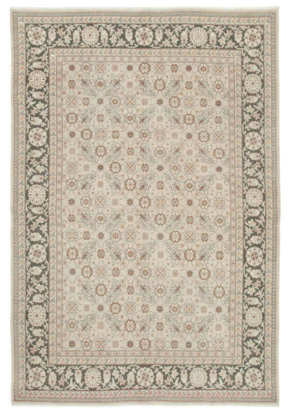 7x10 Beige Oushak Rug - 34438