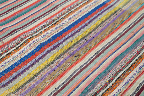 7x10 Multicolor Kilim Patchwork Rug - 34446