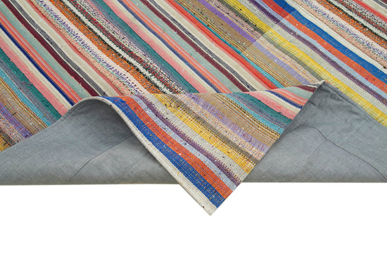 7x10 Multicolor Kilim Patchwork Rug - 34446