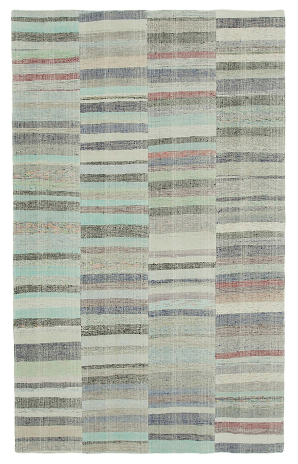 6x10 Multicolor Kilim Patchwork Rug - 34449
