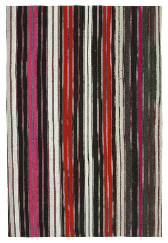 8x13 Multicolor Kilim Patchwork Rug - 34450