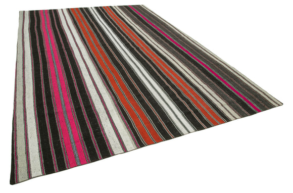 8x13 Multicolor Kilim Patchwork Rug - 34450