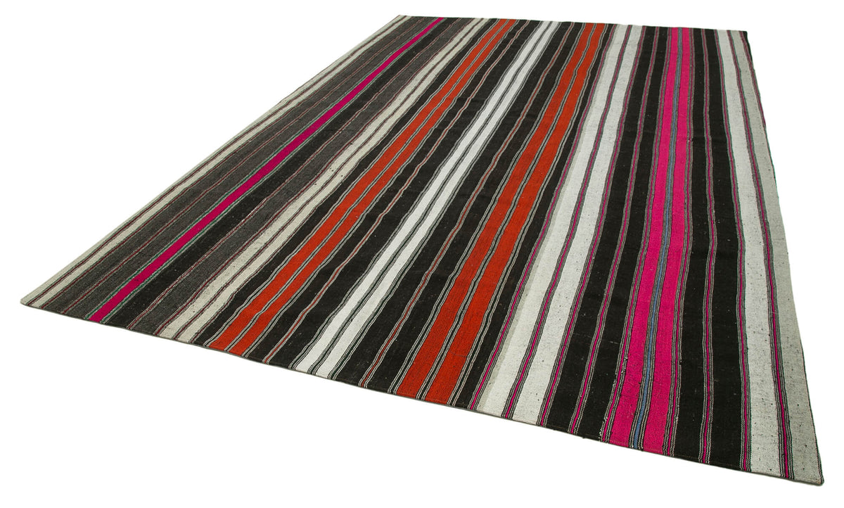 8x13 Multicolor Kilim Patchwork Rug - 34450