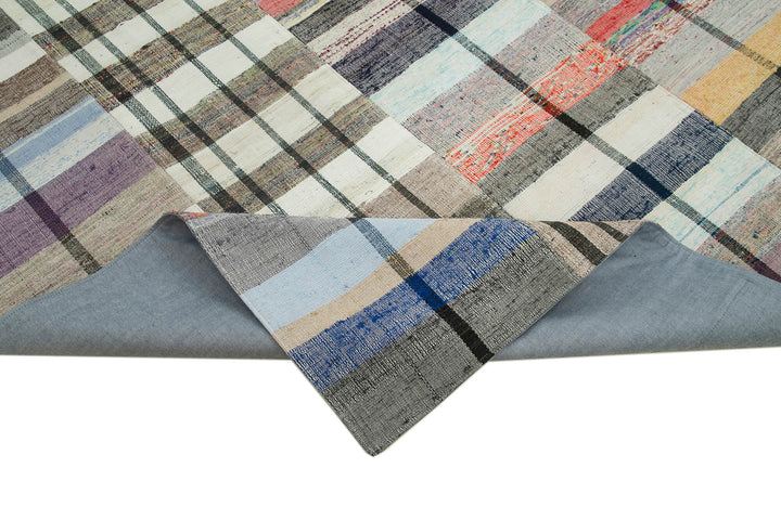 8x12 Multicolor Kilim Patchwork Rug - 34462