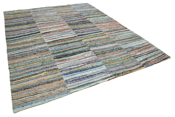 9x12 Multicolor Kilim Patchwork Rug - 34473