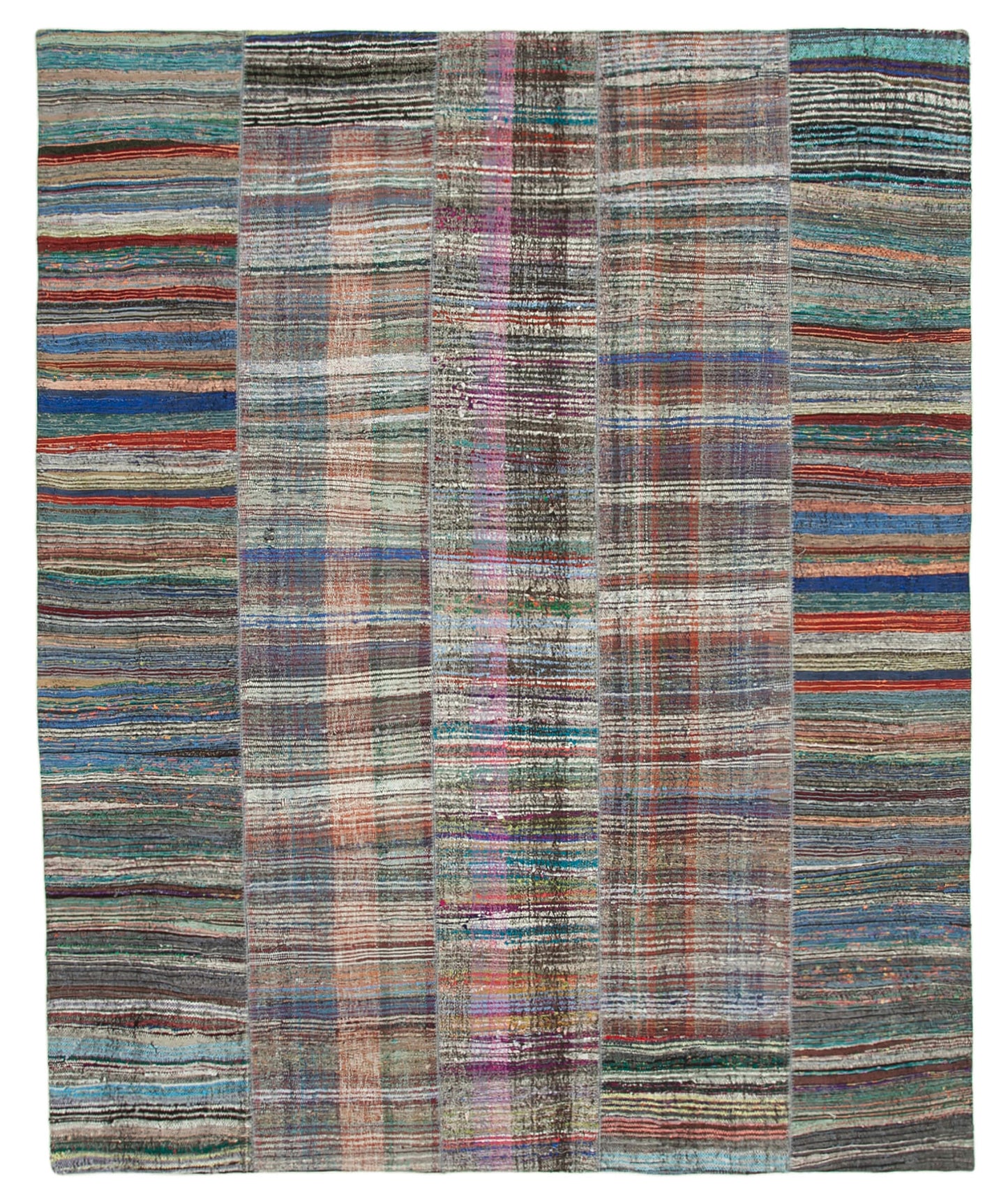 10x12 Multicolor Kilim Patchwork Rug - 34475