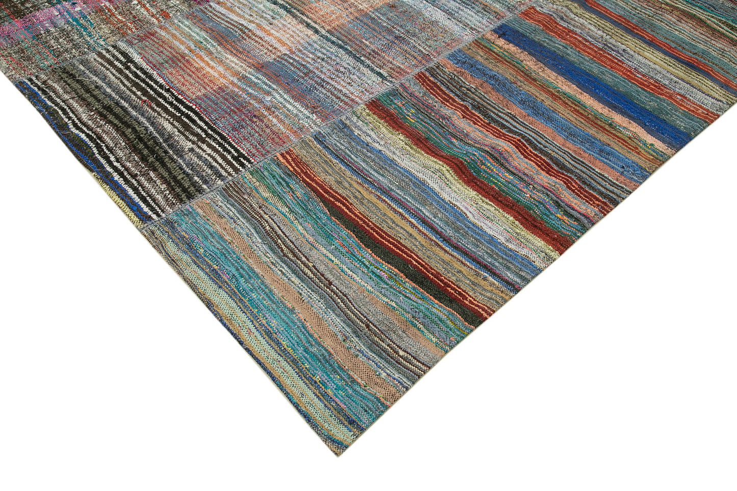 10x12 Multicolor Kilim Patchwork Rug - 34475