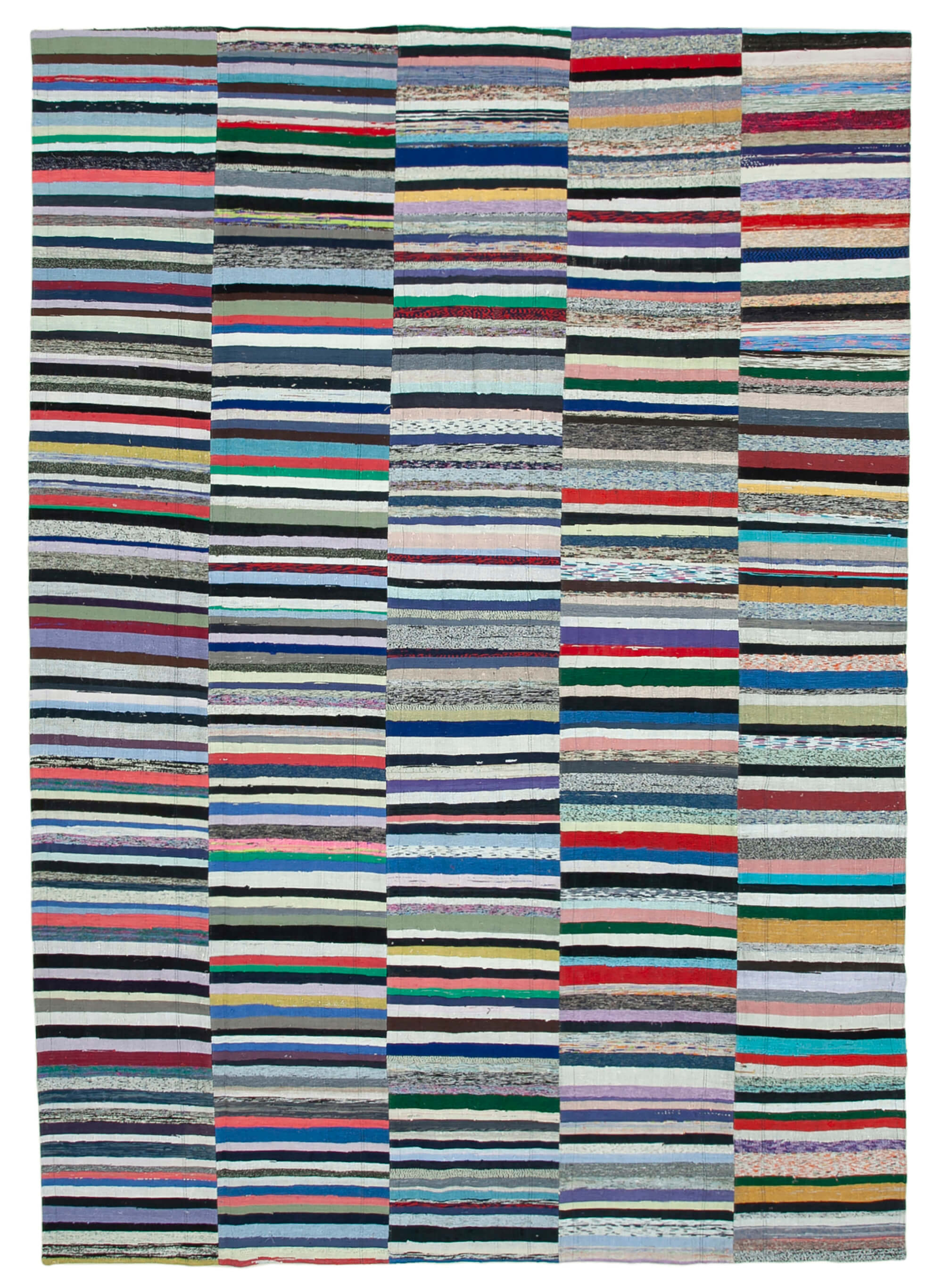 12' 7'' x 14' 6'' Handmade Kilim Patchwork Rug Order for Fred Shaw