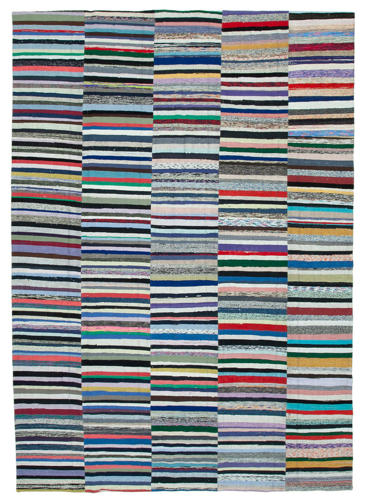 10x14 Multicolor Kilim Patchwork Rug - 34477