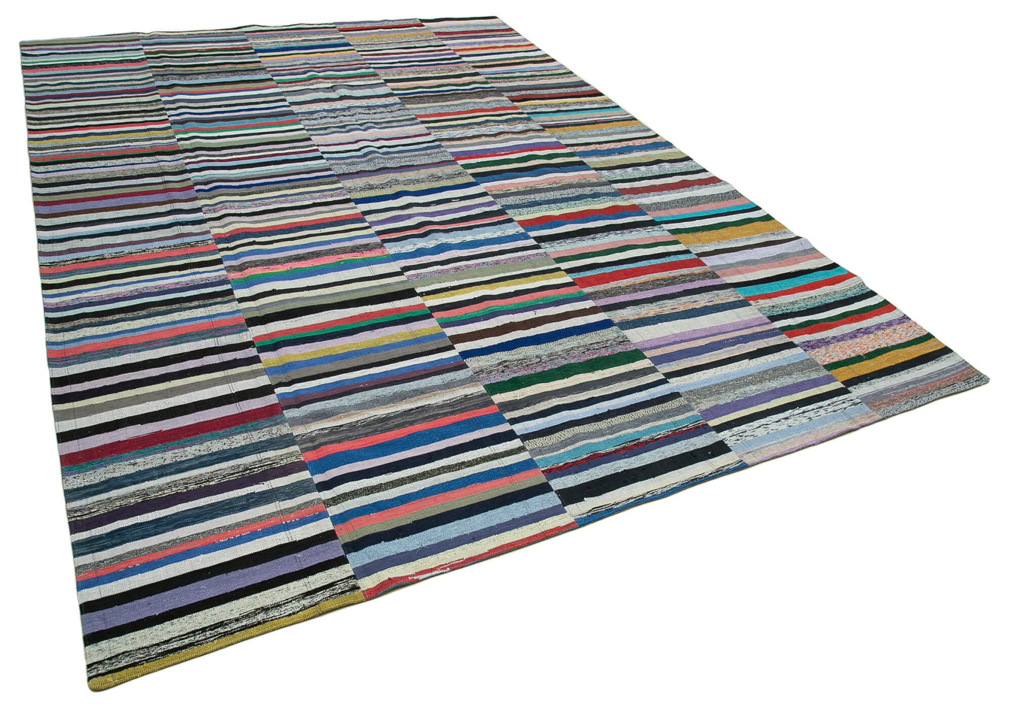 12' 7'' x 14' 6'' Handmade Kilim Patchwork Rug Order for Fred Shaw