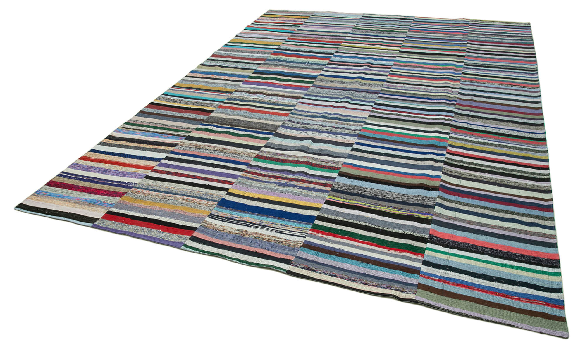 12' 7'' x 14' 6'' Handmade Kilim Patchwork Rug Order for Fred Shaw