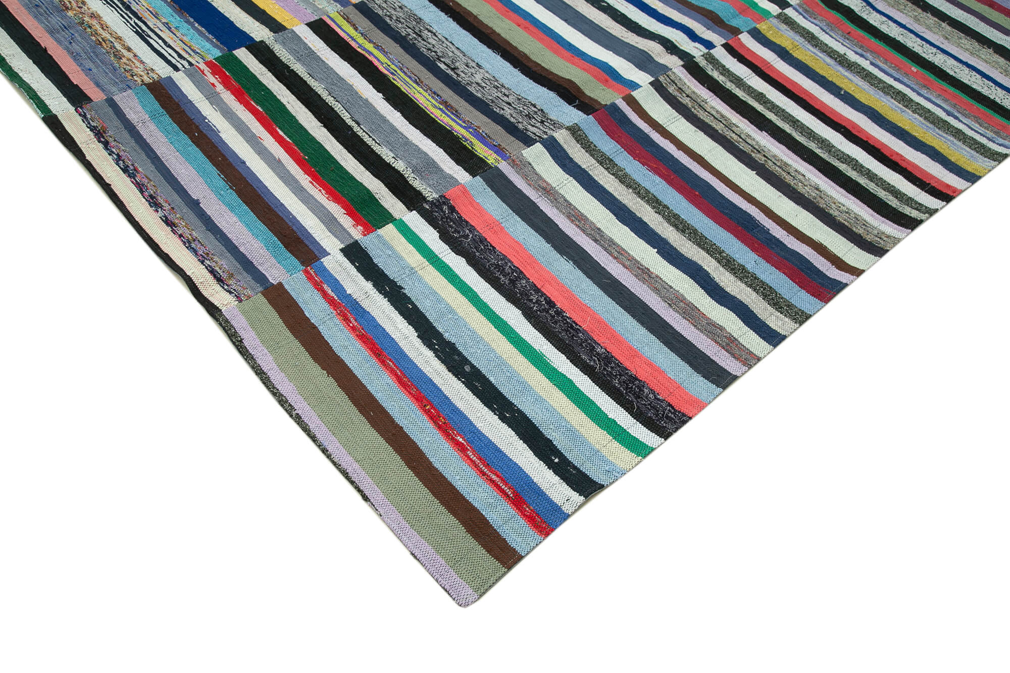 12' 7'' x 14' 6'' Handmade Kilim Patchwork Rug Order for Fred Shaw
