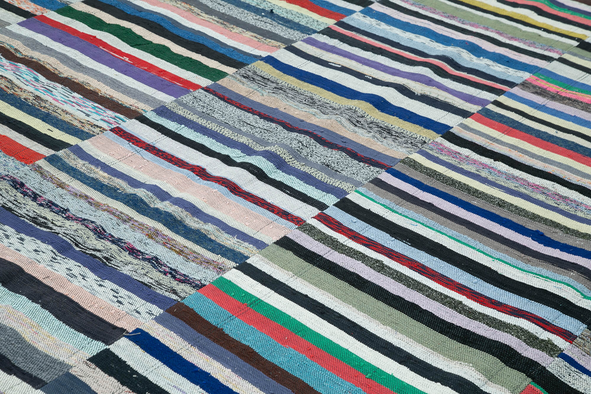 12' 7'' x 14' 6'' Handmade Kilim Patchwork Rug Order for Fred Shaw