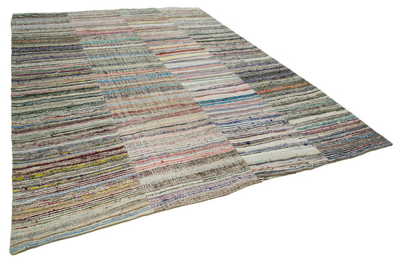 9x13 Multicolor Kilim Patchwork Rug - 34487