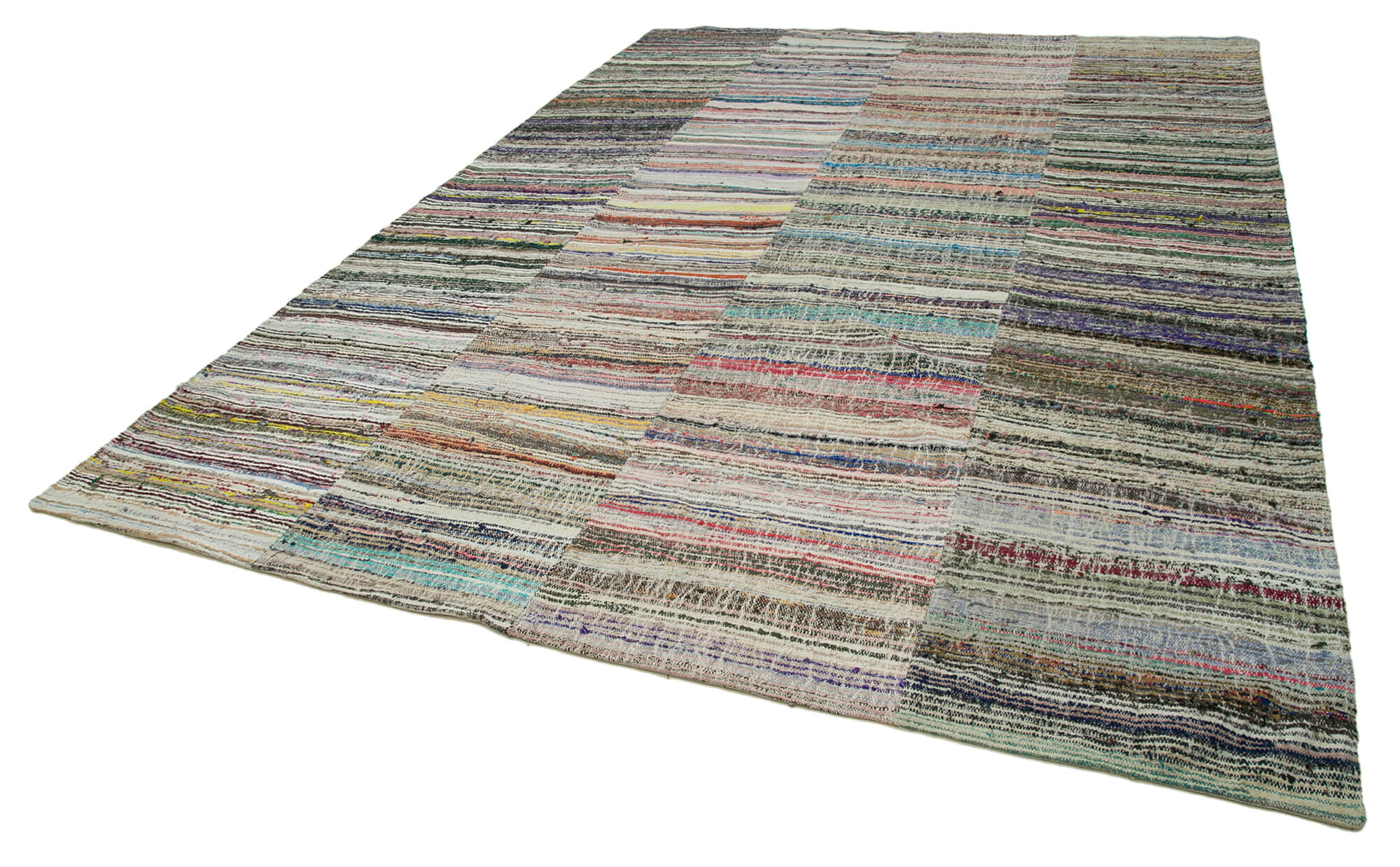 9x13 Multicolor Kilim Patchwork Rug - 34487