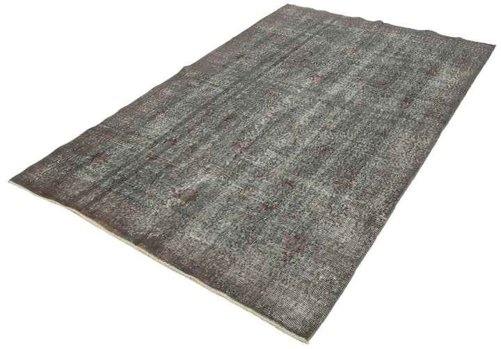 5x8 Grey Overdyed Rug - 34673