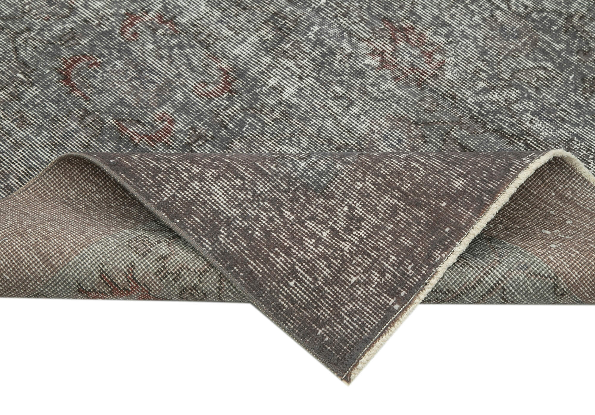 5x8 Grey Overdyed Rug - 34673