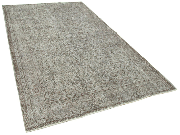 5x9 Grey Overdyed Rug - 34709