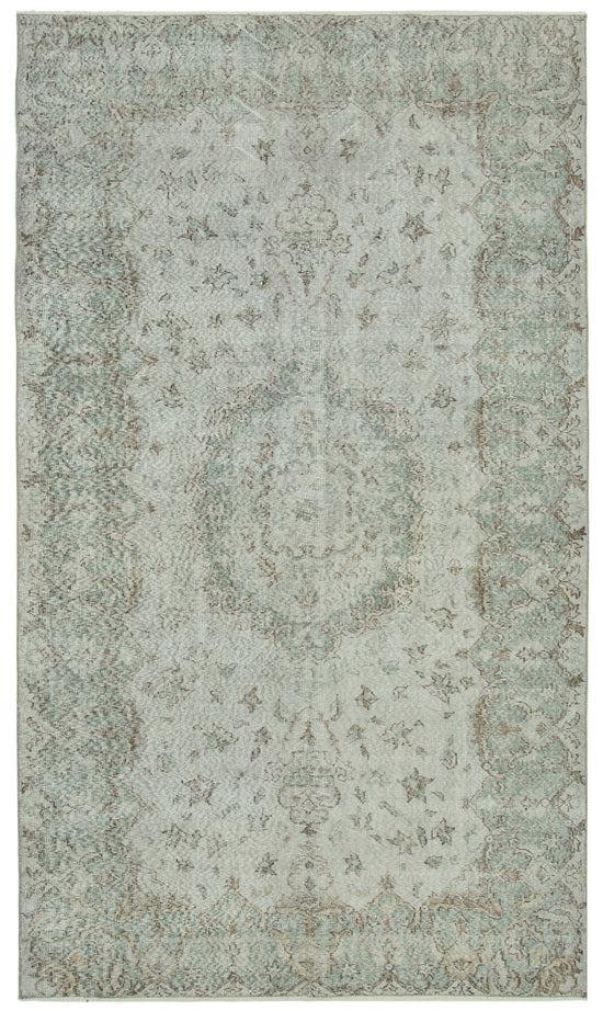 5x9 Grey Overdyed Rug - 34735