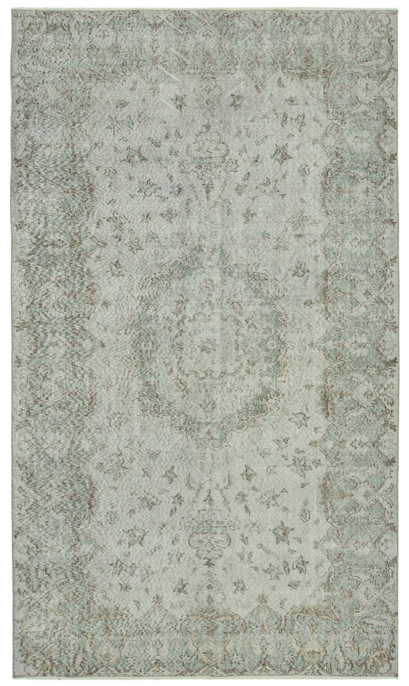 5x9 Grey Overdyed Rug - 34735