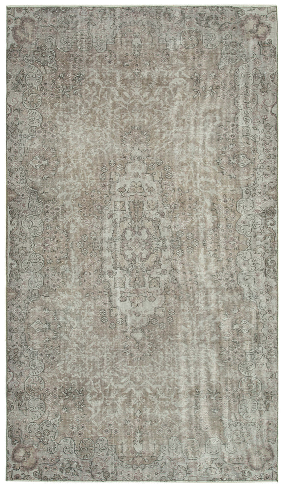 5x9 Grey Overdyed Rug - 34736