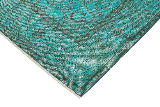 6x9 Turquoise Overdyed Rug - 34744