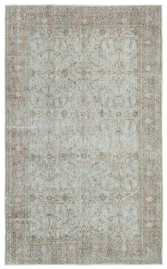 5x9 Grey Overdyed Rug - 34773