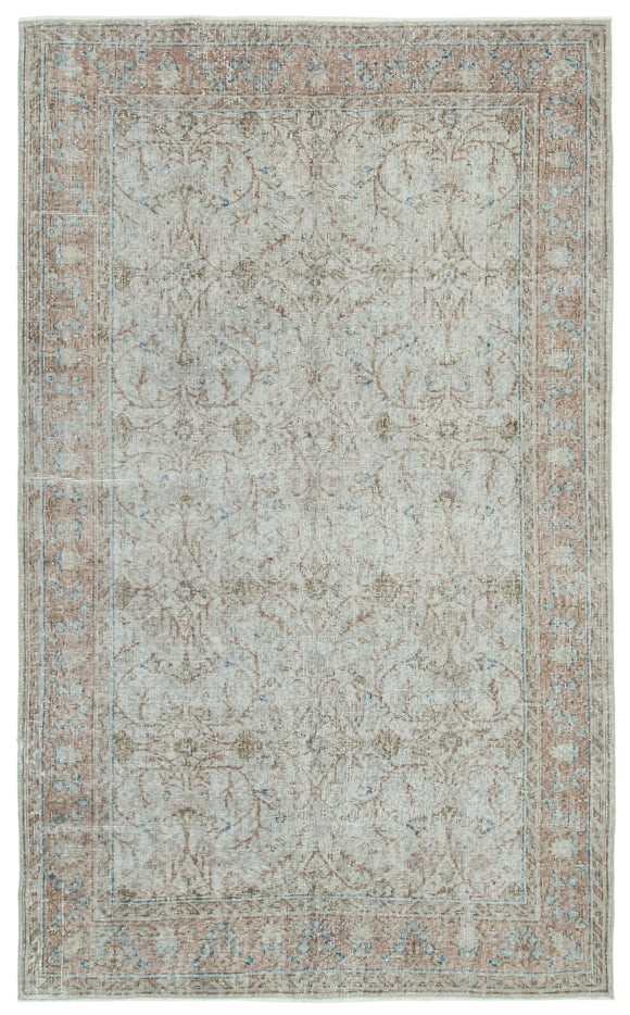 5x9 Grey Overdyed Rug - 34773