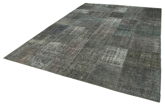 8x11 Grey Patchwork Rug- 34781