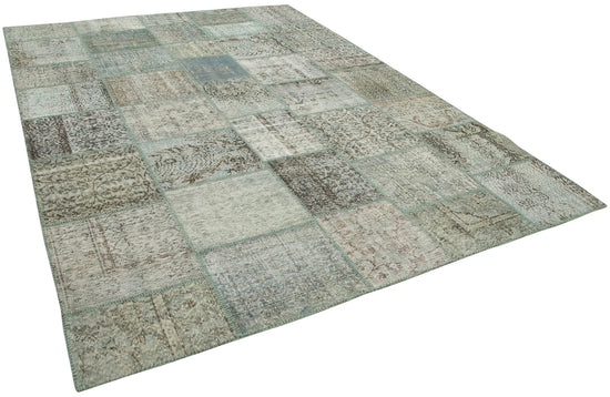 8x11 Blue Patchwork Rug- 34784