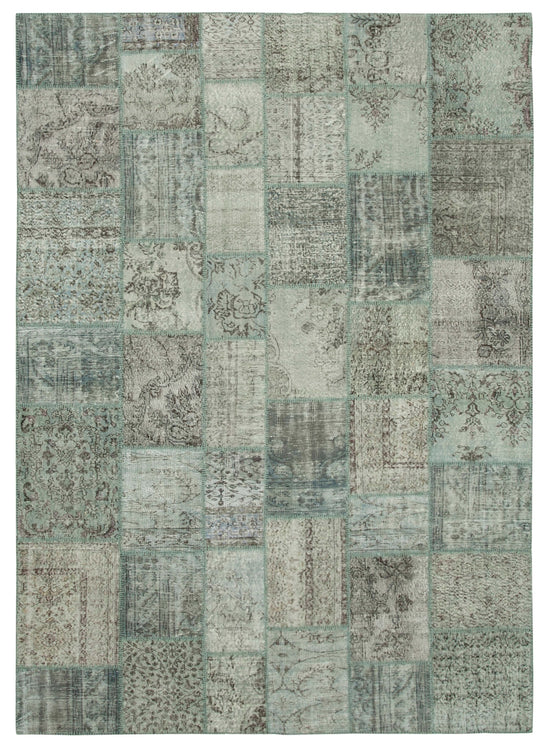 8x11 Blue Patchwork Rug- 34785