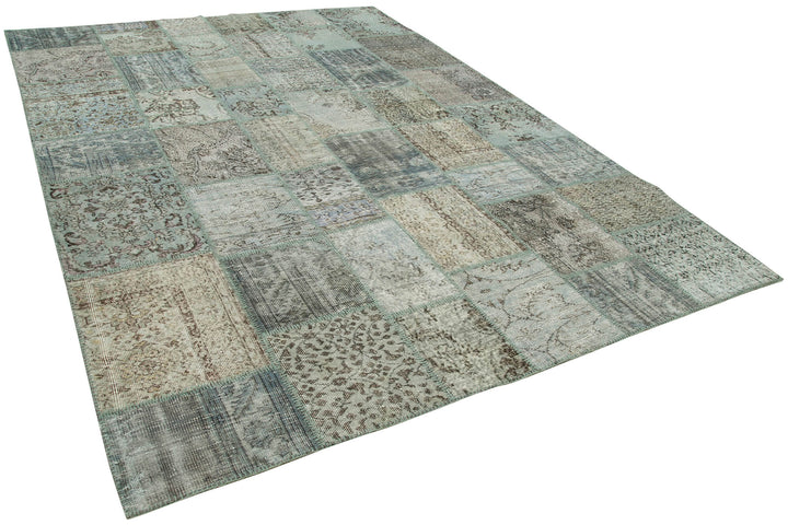 8x11 Blue Patchwork Rug- 34785