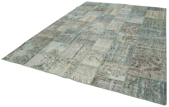 8x11 Blue Patchwork Rug- 34785