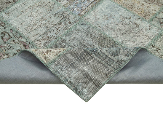 8x11 Blue Patchwork Rug- 34785