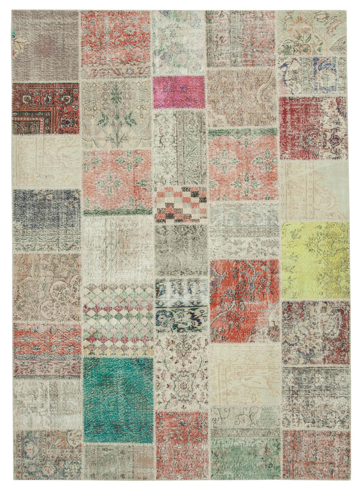 8x11 Multicolor Patchwork Rug- 34789