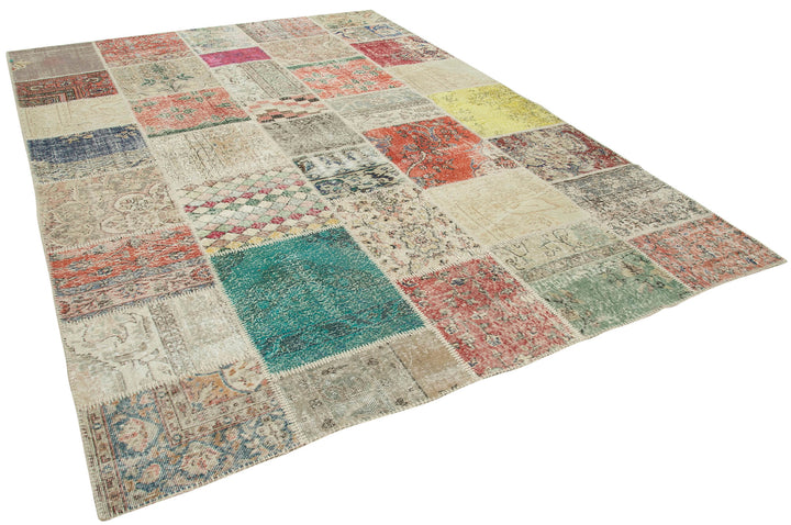 8x11 Multicolor Patchwork Rug- 34789