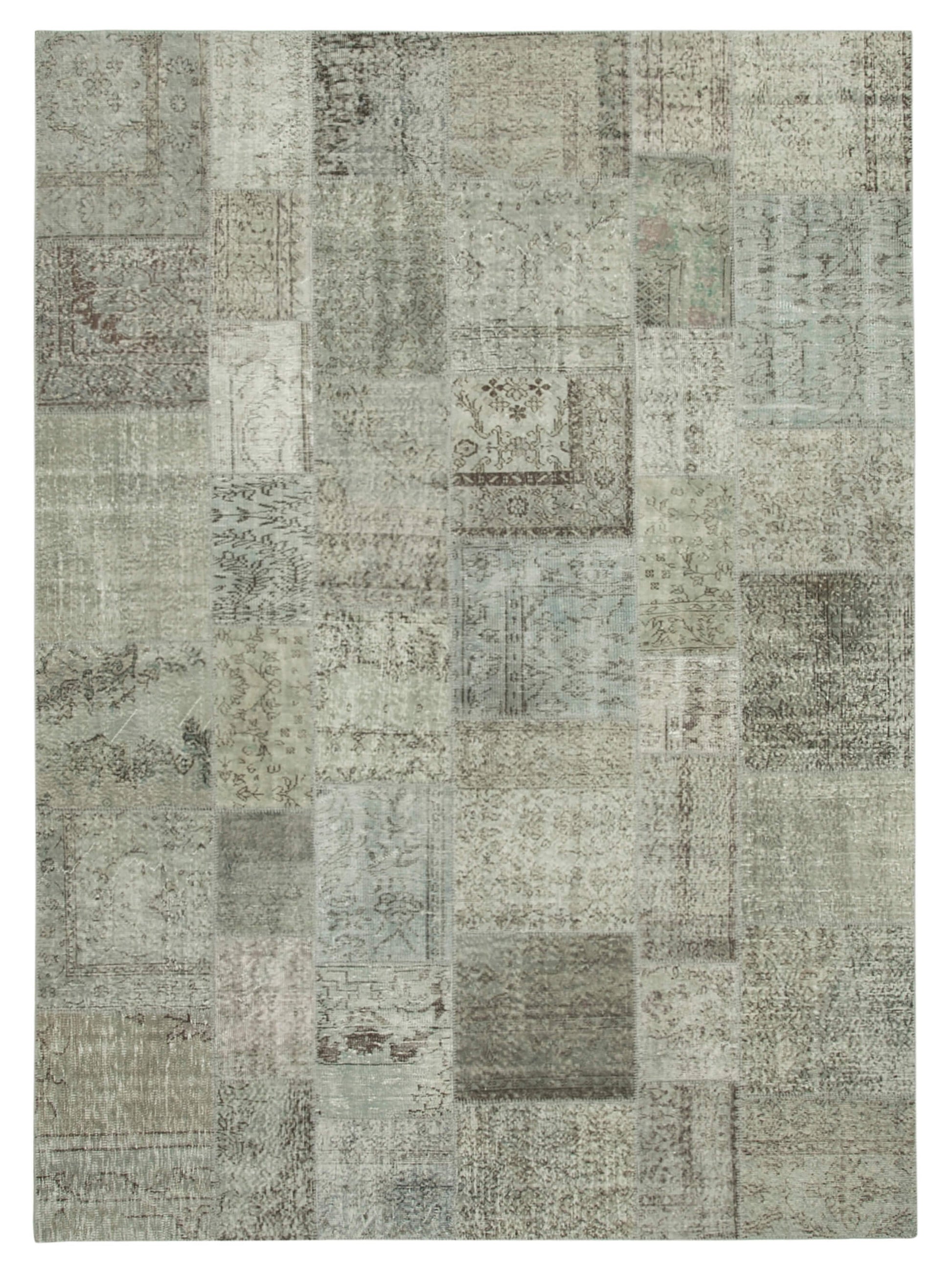 8x11 Grey Patchwork Rug- 34798