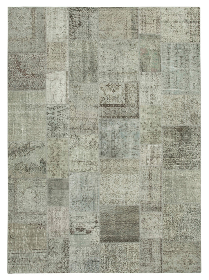 8x11 Grey Patchwork Rug- 34798
