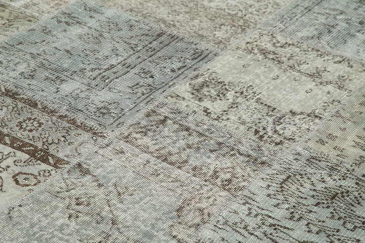 8x11 Grey Patchwork Rug- 34798