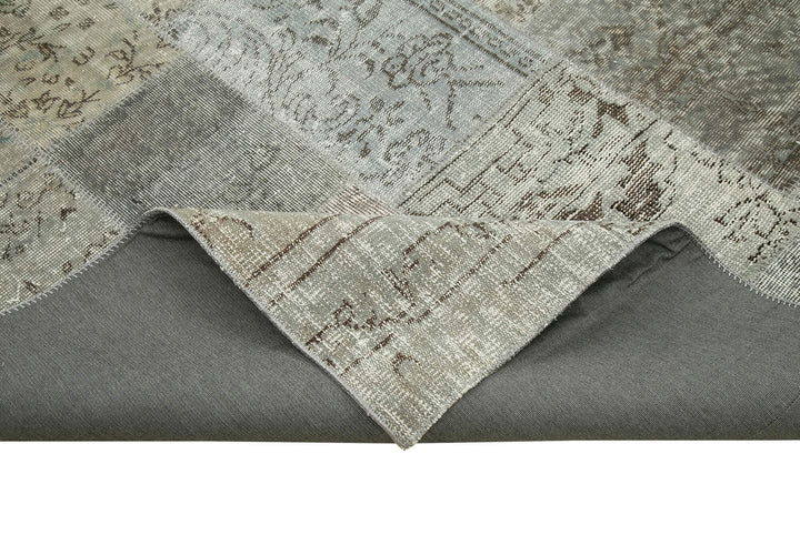 8x11 Grey Patchwork Rug- 34798