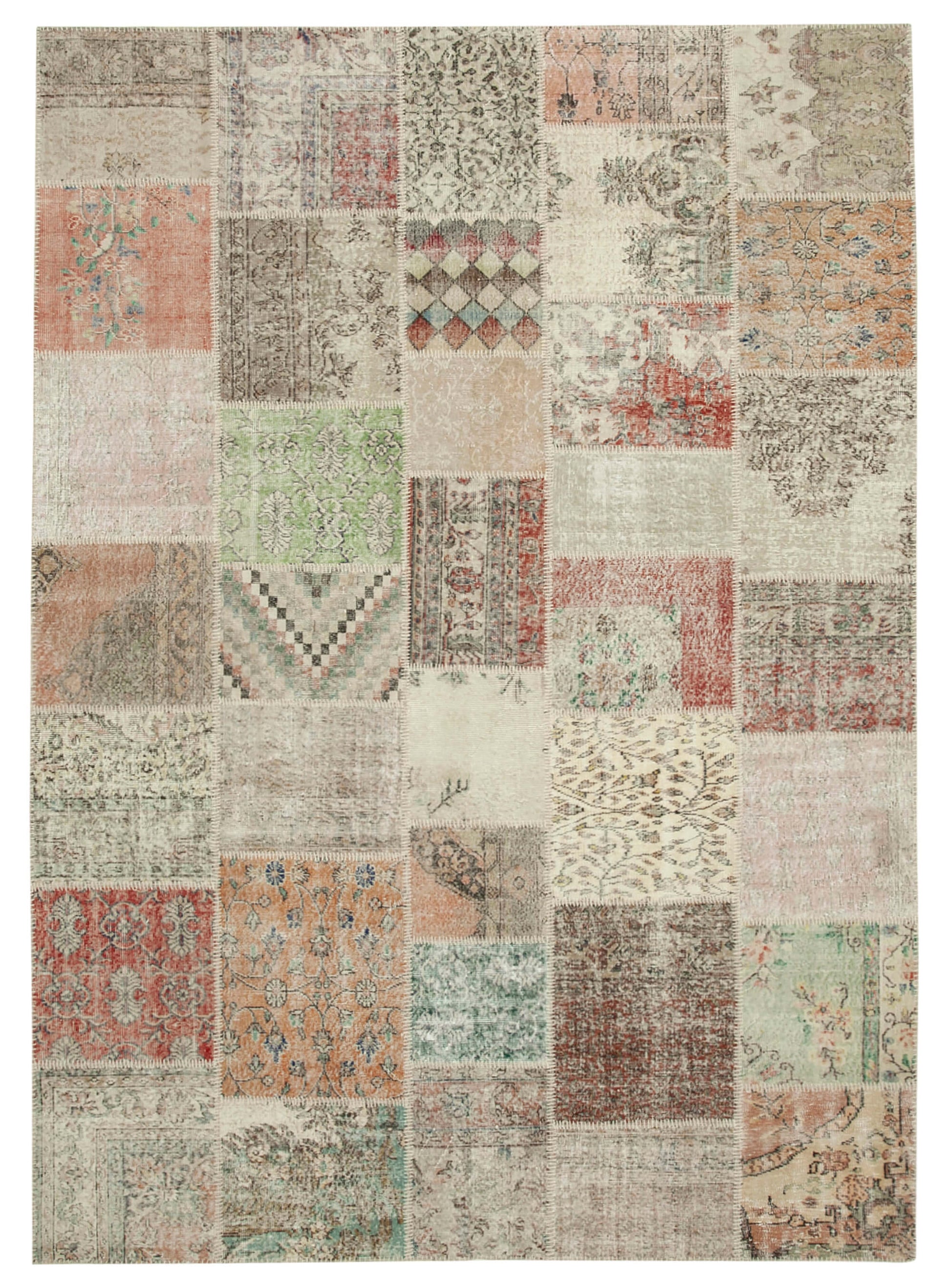 8x12 Multicolor Patchwork Rug- 34800