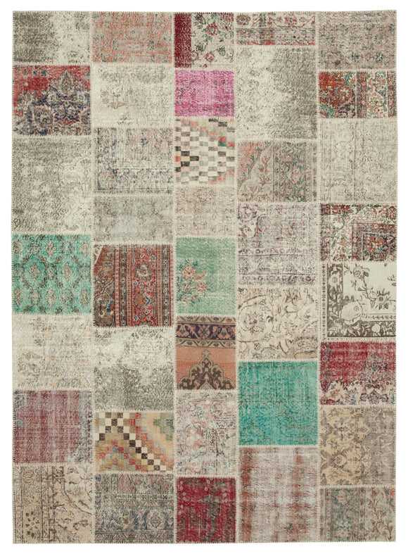 8x11 Multicolor Patchwork Rug- 34803
