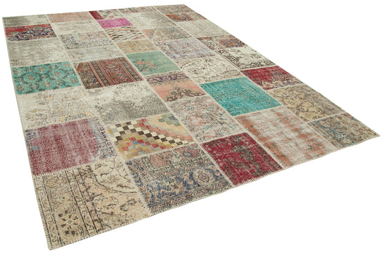 8x11 Multicolor Patchwork Rug- 34803